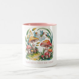 フェアリー・ファースト・ガール・バースデーパーティー ツートーンマグカップ