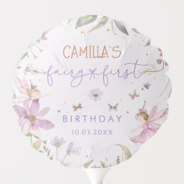 フェアリー・ファースト・ガール・バースデーパーティー バルーン