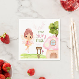 フェアリー・ファースト、フラワーガーデン&フェアリーランドに魅了 スタンダードカクテルナプキン