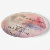 フェアリー・フライ・アガリンの赤ちゃんシャワー ペーパープレート (アングル)