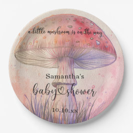 フェアリー・フライ・アガリンの赤ちゃんシャワー ペーパープレート