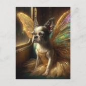 フェアリー・ボストンテリアヴィンテージ列車 ポストカード (正面)