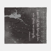 フェアリー・ムーン前向き・メッセージフリースブランケット フリースブランケット (正面(横))