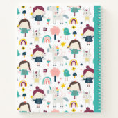 フェアリー ユニコーン デザインの子供用 ノートブック (裏面)