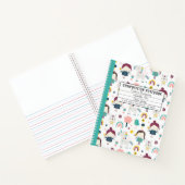 フェアリー ユニコーン デザインの子供用 ノートブック (内部)