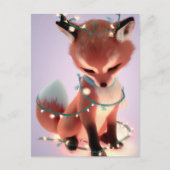 フェアリー ライトの赤ちゃん狐のポストカード ポストカード (正面)