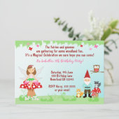 フェアリー&格言ウッドランドパーティー |招待状 招待状 (スタンド正面)