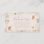 フェアリーBoho水彩赤ちゃんシャワー本ベビー エンクロージャーカード (正面)