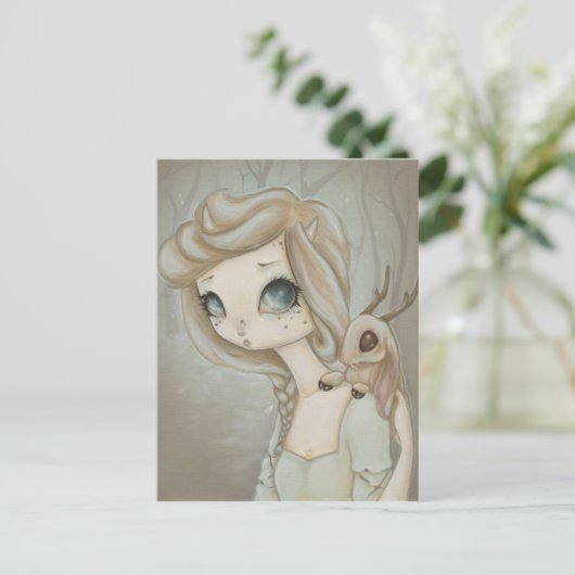 フェアリーJackalope -ファンタジーフェアリー絵葉書 ポストカード (スタンド正面)