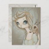 フェアリーJackalope -ファンタジーフェアリー絵葉書 ポストカード (正面/裏面)