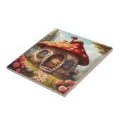 フェアリーToadstoolハウス。編集可能な名前 タイル (側面)