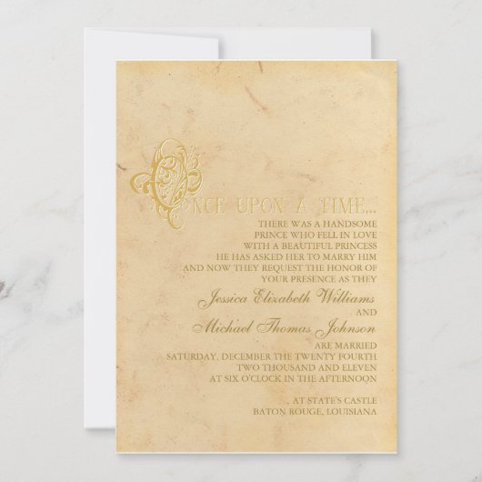 フェアリ結婚ータール 招待状 (正面)