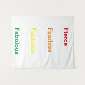 フェアレス·ファンタスティック·ファブルー·引用文 タペストリー (正面(横))