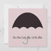 フェアレディベビーブライダルランチョンシャワーパーティー 招待状 (正面)