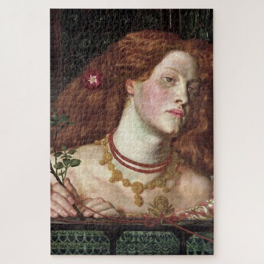 フェアローサムンドエレガントン（美しい赤毛の女性） ジグソーパズル (縦)