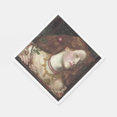 フェアローサムンドエレガントン(美しい赤毛の女性) スタンダードランチョンナプキン (角)