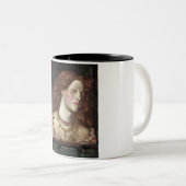 フェアローサムンドエレガントン（美しい赤毛の女性） ツートーンマグカップ (正面右)