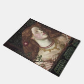 フェアローサムンドエレガントン(美しい赤毛の女性) ドアマット (アングル)