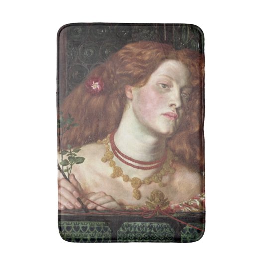 フェアローサムンドエレガントン（美しい赤毛の女性） バスマット (正面縦)