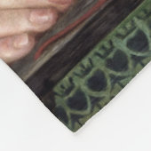 フェアローサムンドエレガントン（美しい赤毛の女性） フリースブランケット (角)