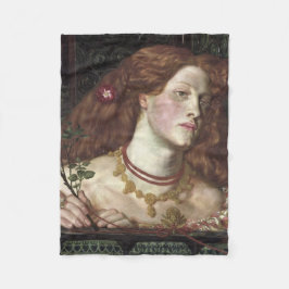 フェアローサムンドエレガントン（美しい赤毛の女性） フリースブランケット