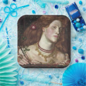 フェアローサムンドエレガントン（美しい赤毛の女性） ペーパープレート (パーティー)