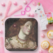 フェアローサムンドエレガントン（美しい赤毛の女性） ペーパープレート (パーティー)