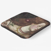 フェアローサムンドエレガントン（美しい赤毛の女性） ペーパープレート (傾斜あり)