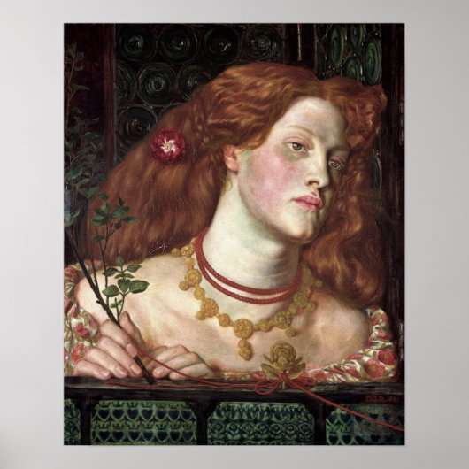 フェアローサムンドエレガントン（美しい赤毛の女性） ポスター (正面)