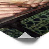 フェアローサムンドエレガントン（美しい赤毛の女性） ポスター (角)