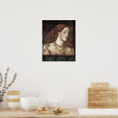 フェアローサムンドエレガントン（美しい赤毛の女性） ポスター (キッチン)