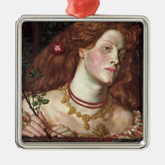 フェアローサムンドエレガントン(美しい赤毛の女性) メタルオーナメント (正面)