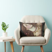 フェアローサムンドエレガントン(美しい赤毛の女性) ランバークッション (椅子)