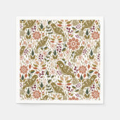 フェアントフォークアートカクテルナプキン秋パーティーデコール スタンダードカクテルナプキン (正面)