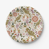 フェアントフォークアート紙プレート秋パーティー用品 ペーパープレート (正面)