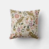 フェアントフォークアート素朴ピローナムホームデコール クッション (裏面)