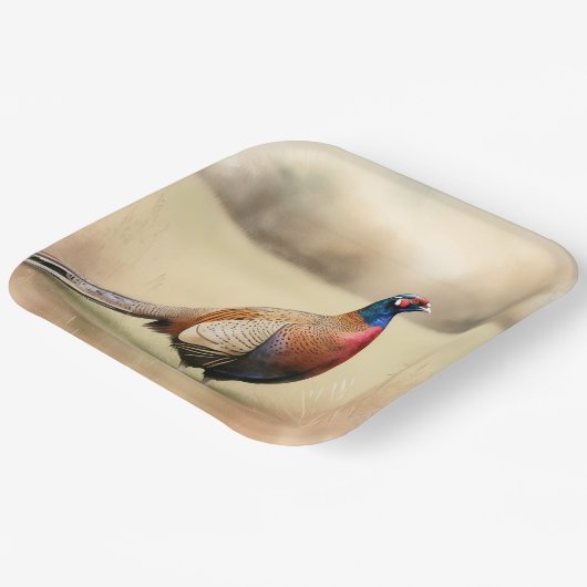 フェアントポートレートインゴールデンメドウ ペーパープレート (傾斜あり)