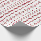 フェア島 – レッドクリスマス ラッピングペーパー (角)