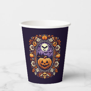 フェアIsle/Colorworkヴィンテージハロウィーン/秋 紙コップ