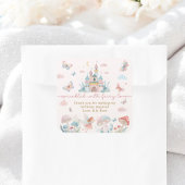 フェイお洒落アリー1歳の誕生日ありがとう スクエアシール