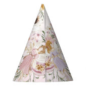 フェイお洒落ズワイルドフラワーメドウ誕生日 パーティーハット (裏面)