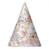 フェイお洒落ズワイルドフラワーメドウ誕生日 パーティーハット (左)
