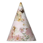 フェイお洒落ズワイルドフラワーメドウ誕生日 パーティーハット (右)