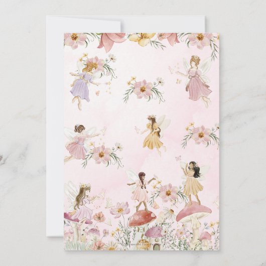 フェイお洒落リーズ誕生日フラワーガーデンメドウ セーブザデート (裏面)