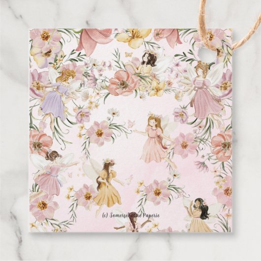 フェイお洒落リーズ誕生日フラワーガーデンメドウ フェイバータグ (裏面)