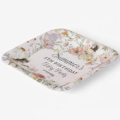 フェイお洒落リーズ誕生日フラワーガーデンメドウ ペーパープレート (傾斜あり)