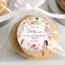 フェイお洒落リーズ誕生日フラワーガーデンメドウ ラウンドシール