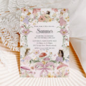 フェイお洒落リーズ誕生日フラワーガーデンメドウ 招待状