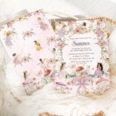 フェイお洒落リーズ誕生日フラワーガーデンメドウ 招待状