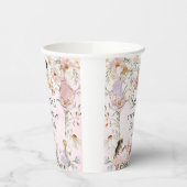 フェイお洒落リーズ誕生日フラワーガーデンメドウ 紙コップ (左)